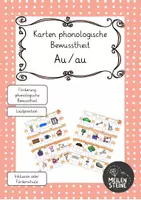 Vorschau - Fördermaterial/Inklusion - Kartenpaket phonologische Bewusstheit Au/au, Ei/ei, Eu/eu - Seite 1