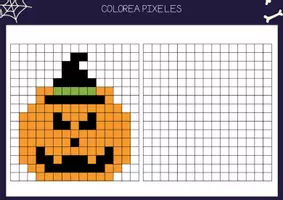 Vista previa - Juegos / Gamificación - Colorea píxeles – Halloween Pixel Art - Portada