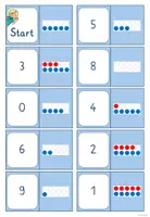 Vorschau - Spiele - Domino Punktefeld - Zahlen bis 10 - Seite 1