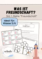 Vorschau - Stundenentwürfe - Materialpaket: Komplette, einsatzbereite Unterrichtsreihe zum Thema "Freundschaft", Klasse 5/6, Religion - Seite 1