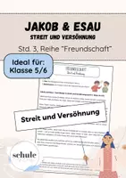 Vorschau - Stundenentwürfe - Jakob und Esau - Komplette Stunde + tabel. Verlauf, 5/6 - Deckblatt
