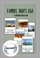 Vorschau - Präsentationen/Tafelbilder - USA - Famous Sights - Tafelmaterial - Deckblatt