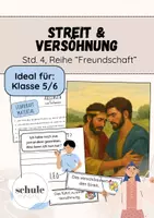 Vorschau - Stundenentwürfe - Streit & Versöhnung - Komplette Stunde + tabel. Verlauf, 5/6 - Deckblatt