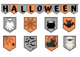 Vorschau - Poster - Halloween Wimpel - Seite 1