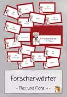 Vorschau - Aufgabenkarten - Lernwörter | Forscherwörter | 4. Klasse | Flex und Flora - Deckblatt
