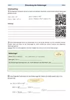 Vorschau - Stundenentwürfe - Kettenregel - Erkundung der Kettenregel mit Tipps und Musterlösung (Ableitungsregel) - Deckblatt