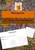 Vorschau - Mal- und Bastelvorlagen - Materialpaket Graphomotorik Nachspuren Schwungübungen - Deckblatt