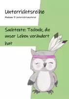 Vorschau - Arbeitsblätter - Unterrichtsreihe: Sachtexte - rund um technische Innovationen - Deckblatt