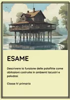 anteprima - Compiti in classe/Test - ES. Descrivere la funzione delle palafitte come abitazioni - Pagina di copertina