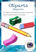 Vorschau - selbst erstellte Cliparts/Grafiken - 5 Cliparts aus dem Mäppchen - Deckblatt