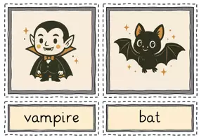 Vorschau - Arbeitsblätter - Halloween - Flashcards & Worksheets - Seite 1