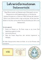Vorschau - Spiele - Stellenwerttafel Legeübung Zahlenraum 1000 - Seite 1