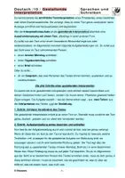 Vorschau - Merkblätter - Gestaltende Interpretation - Vorgehensweise; verdeutlicht an einem Beispiel - Seite 1