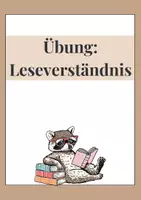 Vorschau - Arbeitsblätter - Übung Leseverständnis - Deckblatt