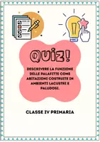 anteprima - Quiz - Quiz Descrivere la funzione delle palafitte come abitazioni - Pagina di copertina