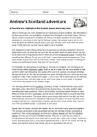 Vorschau - Arbeitsblätter - Andrew's Scotland Adventure: Reading and Intercultural Learning (English) - Seite 3