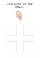 Vorschau - Arbeitsblätter - 5 Arbeitsblätter zu allen 5 Sinnen - inkl Tafelmaterial - Seite 3