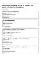 anteprima - Quiz - Quiz Confrontare vita su palafitte con quella in pianura - Pagina 1