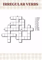 Vorschau - Arbeitsblätter - Irregular Verbs Crosswords & Wordsearches English - Seite 3