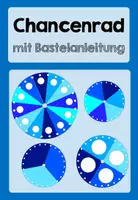 Vorschau - Spiele - blaue Chancenrad Bastelvorlage - editierbar (mit Bastelanleitung) - Deckblatt