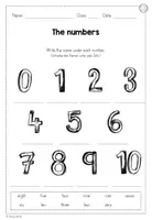 Vorschau - Arbeitsblätter - Arbeitsblatt: The numbers - Seite 2