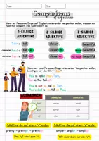 Vorschau - Arbeitsblätter - Comparisons of Adjectives – Merkblätter, Übungen & Lösungen - Seite 1