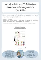 Vorschau - Arbeitsblätter - Arbeitsblatt Geruchssinn angenehme unangenehme Gerüche - Seite 1