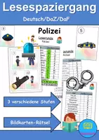 Vorschau - Unterrichtsreihen - Materialpaket - Polizei XXL Paket Wortschatzpaket - DaZ/DaF, Deutsch, Sachunterricht (Grundschule) - Seite 1