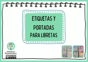 Vista previa - Tarjetas / Manipulativos - Etiquetas y Portadas libretas - Portada