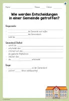 Vorschau - Arbeitsblätter - Arbeitsblatt: Entscheidungen in einer Gemeinde - Seite 3