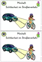 Vorschau - Arbeitsblätter - Miniheft "Sichtbarkeit im Straßenverkehr"- Klasse 1/2 - Seite 1