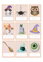 Vista previa - Tarjetas / Manipulativos - FLASCARDS HALLOWEEN PUNTEADA - página 2
