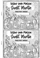 Vorschau - Arbeitsblätter - Sankt Martin | Lesen und Malen | Klasse 2/3 - Seite 2