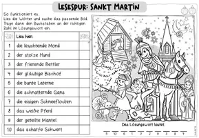 Vorschau - Arbeitsblätter - Sankt Martin | Lesespur (3-fach differenziert) - Seite 3