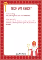 Voorbeeld - kleur of teken wat je hoort thema sinterklaas - Voorblad