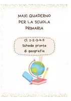 anteprima - Piani di lezione - MAXI QUADERNO GEOGRAFIA CLASSI 1-2-3-4-5 - Pagina di copertina