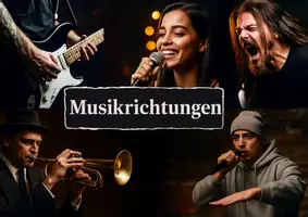 Vorschau - Arbeitsblätter - Musikgenres im Überblick (differenziertes Arbeitsblatt mit Lösung); Klasse 6-8 - Deckblatt