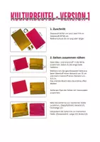 Vorschau - Anderer Materialtyp - Kulturbeutel Nähanleitung mit Bewerungsraster - Deckblatt