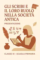 anteprima - Presentazioni / Lavagne - Il ruolo e la vita degli scribi nell'antico Egitto - Pagina di copertina