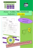 Vorschau - Stundenentwürfe - Materialpaket Atome (Elemente, Periodensystem, Aufbau, Übungen) - Seite 1