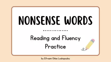 Προεπισκόπηση - Flashcards - Nonsense Words - Σελίδα 1