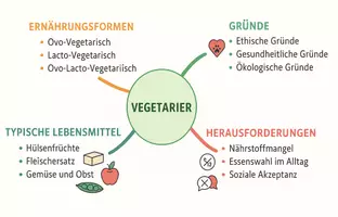 Vorschau - Arbeitsblätter - Arbeitsblatt "Vegetarier" + Onlineübung & MP3 + Mindmap + Infografik - Seite 3