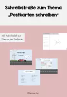 Vorschau - Arbeitsblätter - Schreibstraße - Eine Postkarte schreiben - Deckblatt