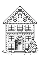 Vorschau - Mal- und Bastelvorlagen - Winterstadt Fensterdeko Häuser Weihnachten - Seite 3