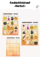 Vorschau - Spiele - Gedächtnislauf Herbst - Deckblatt