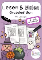 Vorschau - Arbeitsblätter - Lesen & Malen - Halloween (Leseförderung Grundschule) - Deckblatt