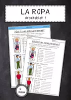 Vorschau - Arbeitsblätter - “La ropa” - Arbeitsblätter zum Thema Kleidung - Seite 1