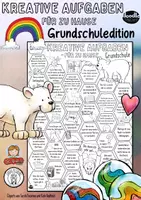 Vorschau - Arbeitsblätter - Kreative Aufgaben für zu Hause - Grundschule - Deckblatt