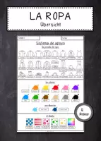 Vorschau - Arbeitsblätter - "La ropa" - Sistema de Apoyo zur Beschreibung - Deckblatt