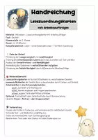Vorschau - Arbeitsblätter - Halloween – Lesezuordnungskarten: Die lustigen Geister - Seite 3
